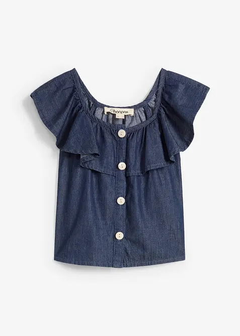 Blustopp av bomull med mjukt fall, bonprix