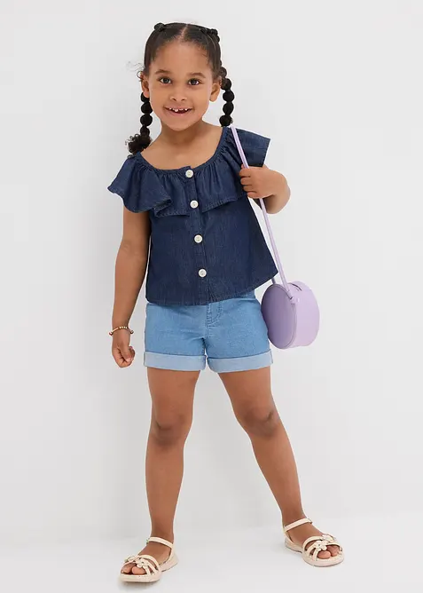 Blustopp av bomull med mjukt fall, bonprix