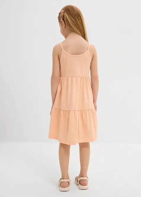 Jerseyklänning av ren bomull (2-pack), bonprix