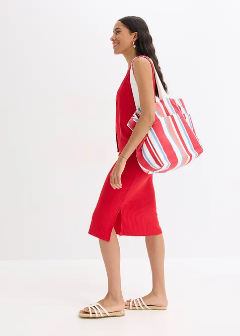 Ribbstickad väst, bonprix