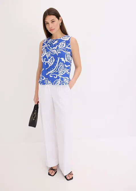 Mönstrat bluslinne, bonprix