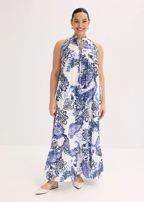 Mönstrad jerseyklänning, bonprix