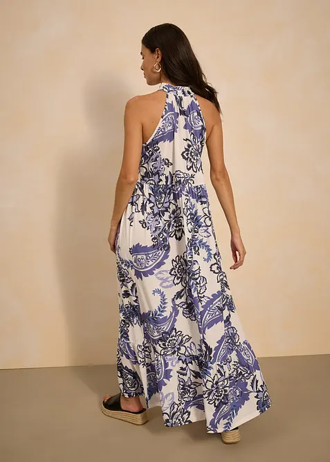 Mönstrad jerseyklänning, bonprix