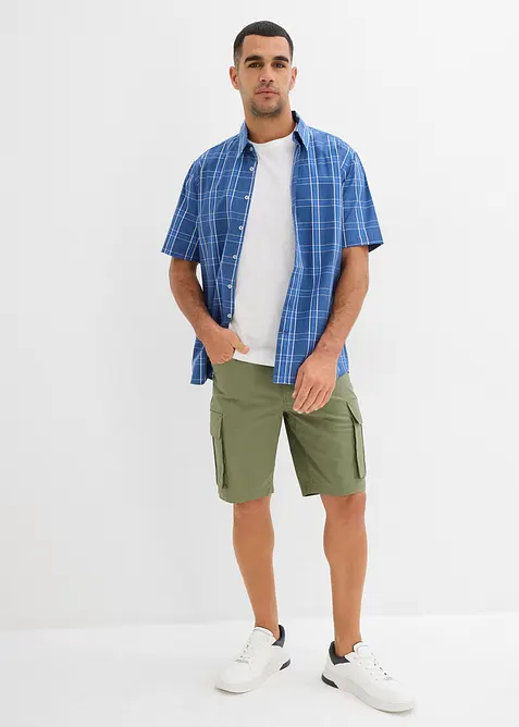 Kortärmad skjorta i ren bomull, bonprix