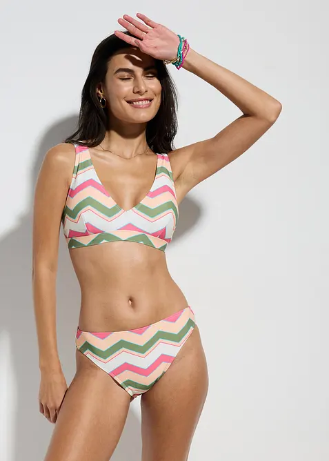 V-ringad bikini med BH-topp (2 delar), bonprix