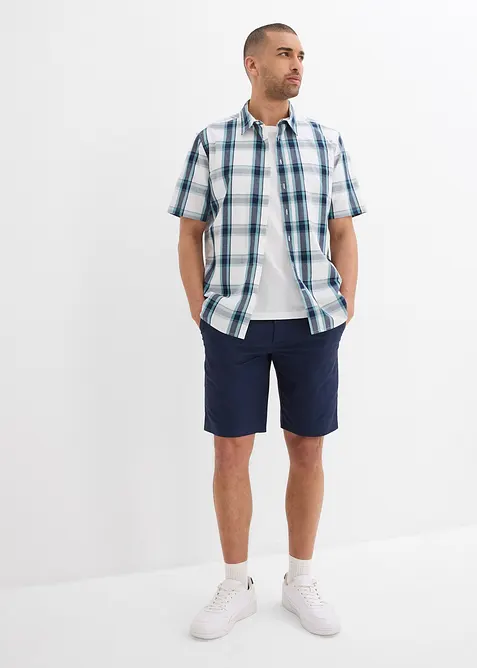 Kortärmad skjorta i ren bomull, bonprix