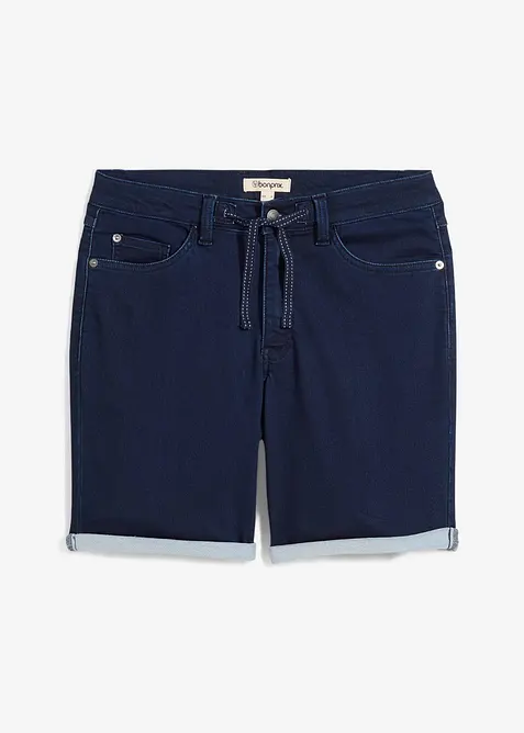 Jeansshorts i trikå, Regular Fit, bonprix
