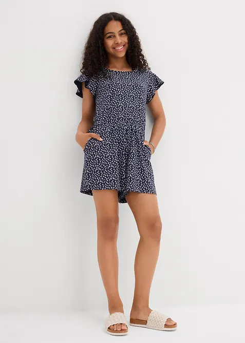 Jerseyjumpsuit i elastisk bomullsmix, bonprix