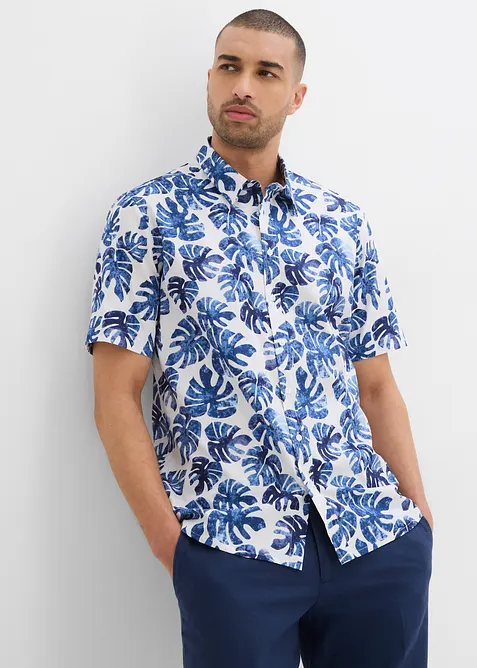 Kortärmad skjorta av ren bomull, bonprix