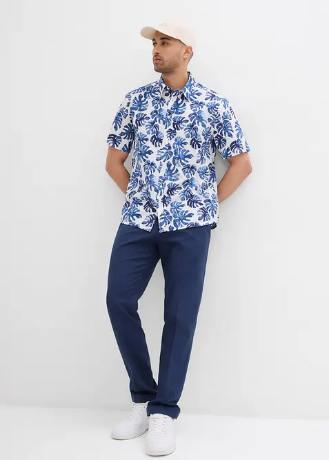 Kortärmad skjorta av ren bomull, bonprix