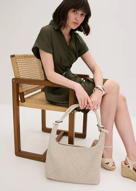 Shoppingv&auml;ska i skinnimitation, bonprix