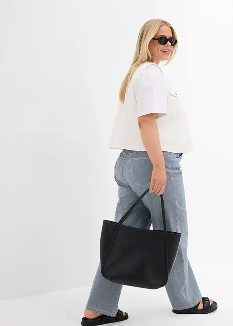 Stretchig jeansv&auml;st, bonprix