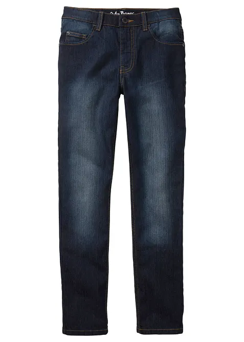Slim Fit Stretch Jeans med justerbar midja för barn, Straight, bonprix