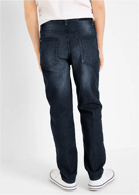 Slim Fit Stretch Jeans med justerbar midja för barn, Straight, bonprix