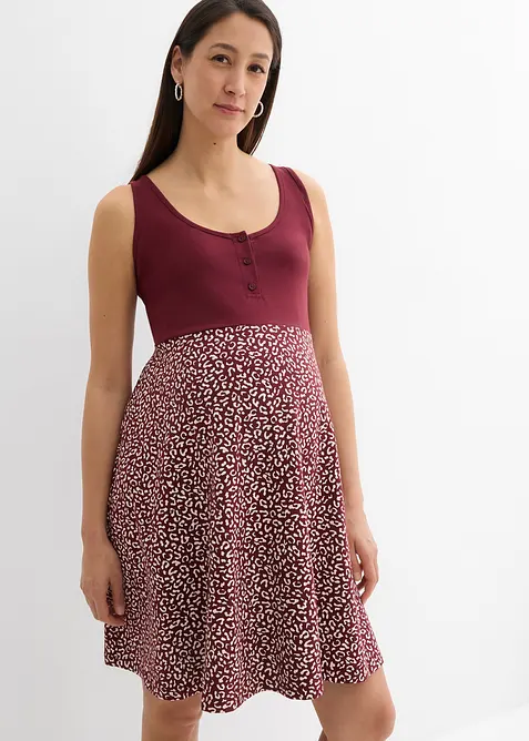 Mamma-/amningsklänning i ekologisk bomull, bonprix