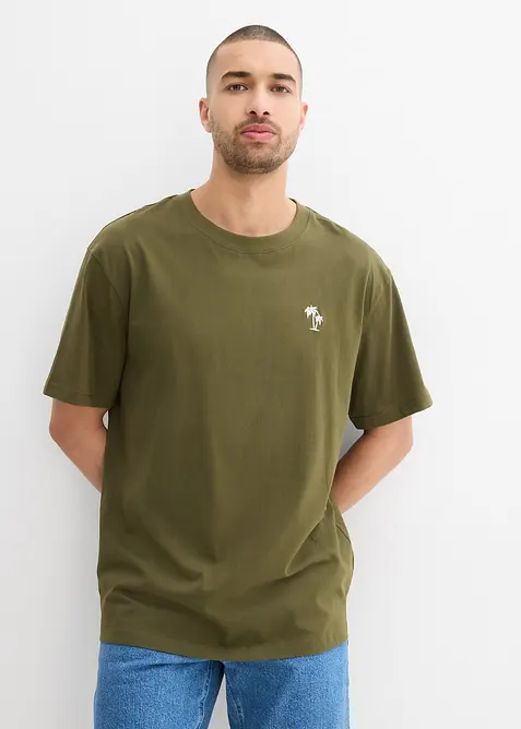 T-shirt med trendigt tryck p&aring; ryggen, Loose Fit, bonprix