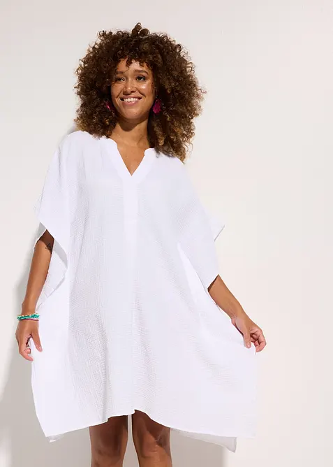 Strandtunika i muslin, bonprix