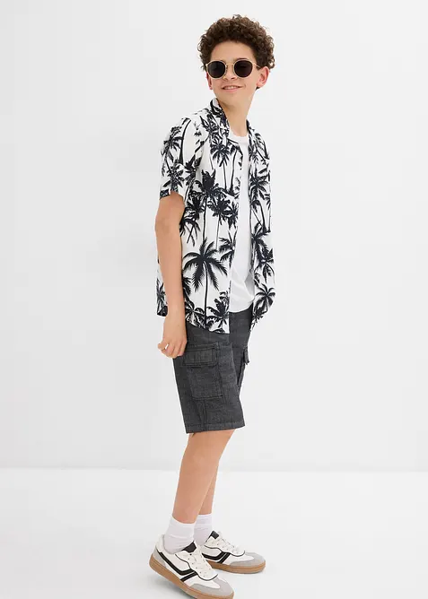 Kortärmad skjorta av mjuk viskos, bonprix