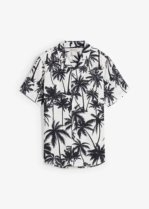 Kortärmad skjorta av mjuk viskos, bonprix