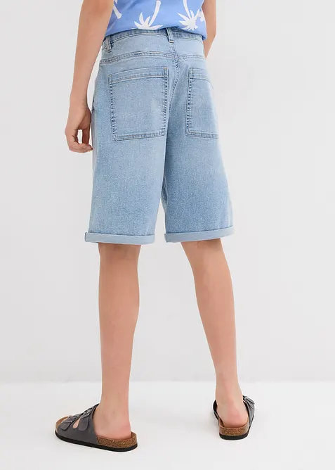 Stretchiga jeansshorts för barn, avslappnad passform, bonprix