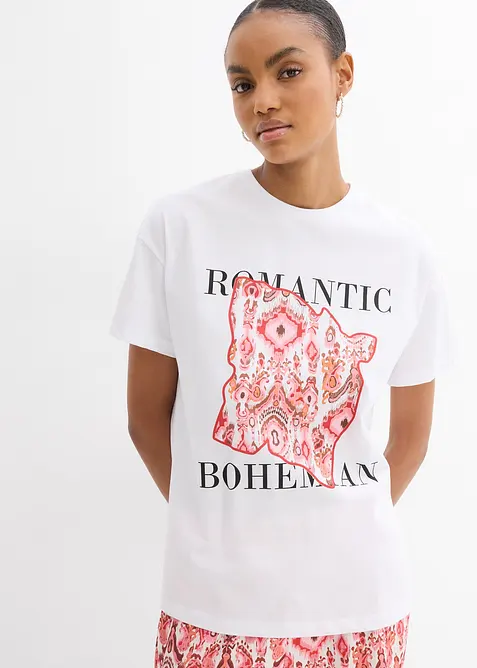 T-shirt av ren bomull, bonprix