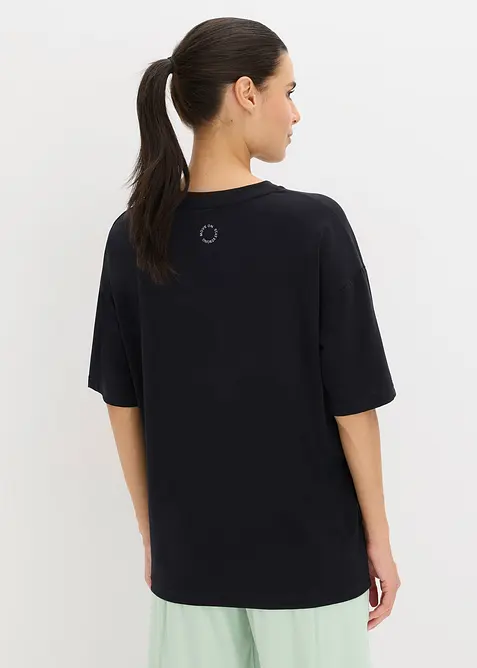 Snabbtorkande sporttopp med bomull i oversizemodell, bonprix