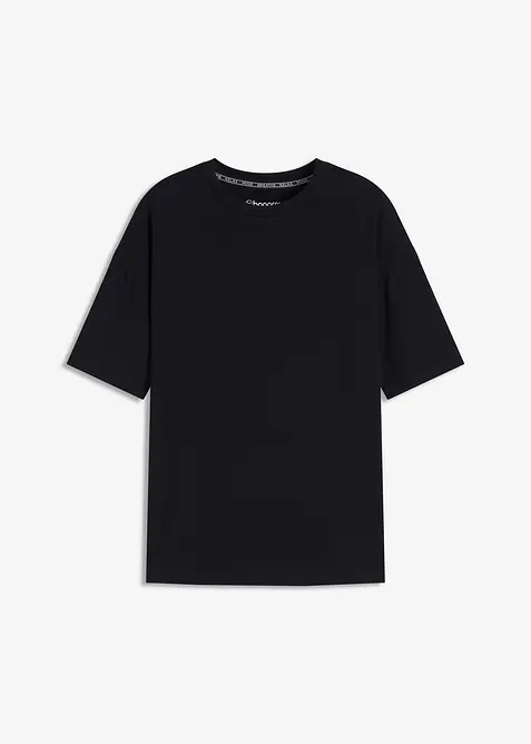 Snabbtorkande sporttopp med bomull i oversizemodell, bonprix