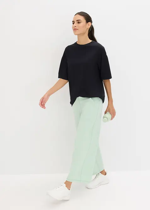 Snabbtorkande sporttopp med bomull i oversizemodell, bonprix