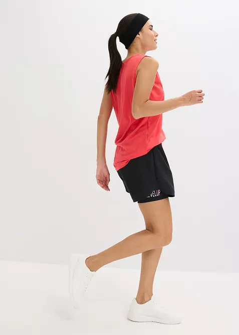 Ultratunna sportshorts med 2-i-1-look, bonprix