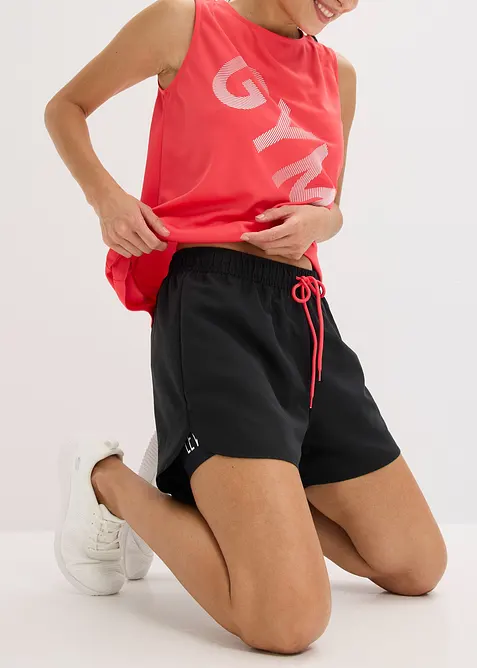 Ultratunna sportshorts med 2-i-1-look, bonprix