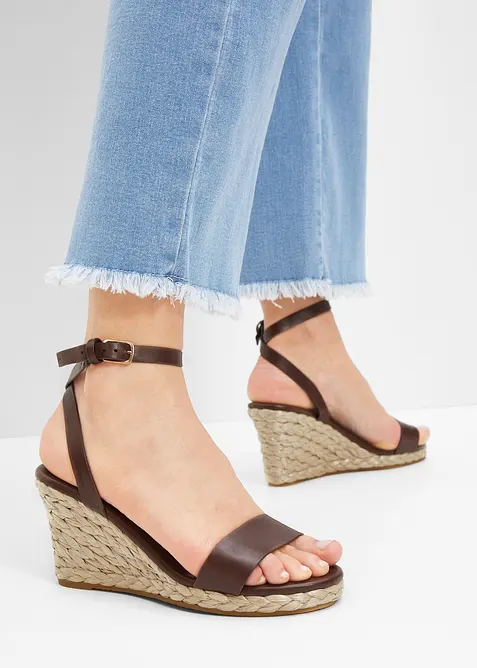 Sandalett med kilklack, bonprix