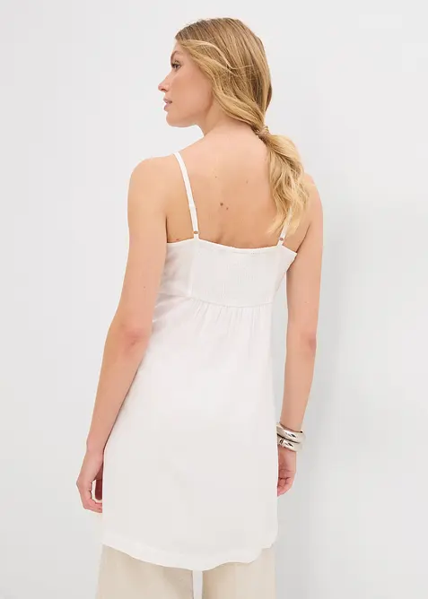 Lång blus i mjuk viskos, bonprix