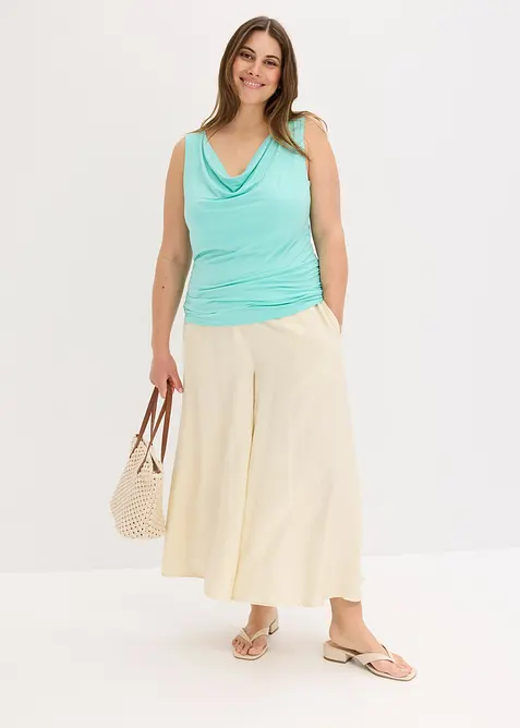 Linne i mjuk viskosmix, bonprix