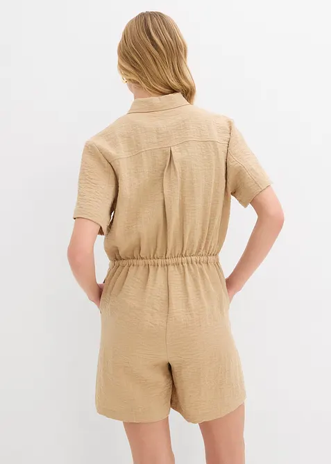 Jumpsuit av tunn viskosmix, bonprix