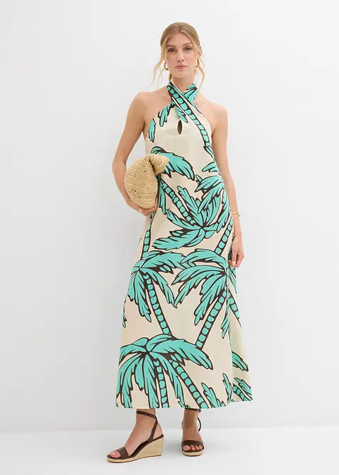 A-linjeformad halterneckklänning, bonprix