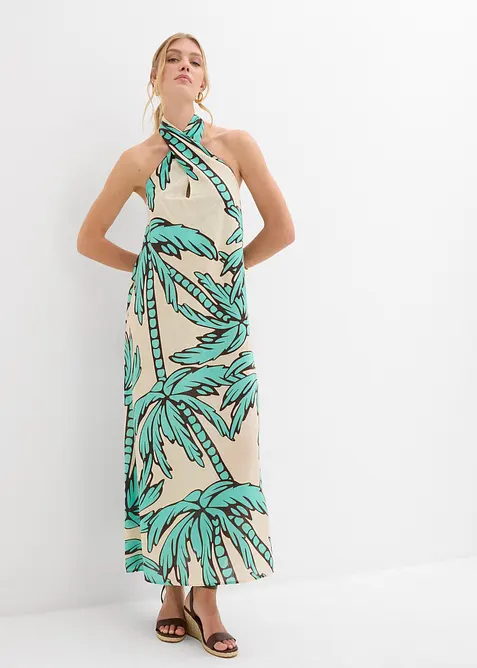 A-linjeformad halterneckklänning, bonprix