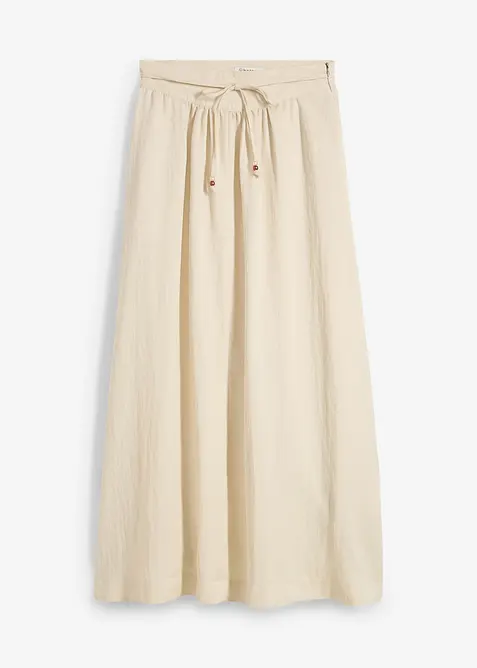 Maxikjol i böljande lyocellmix, bonprix