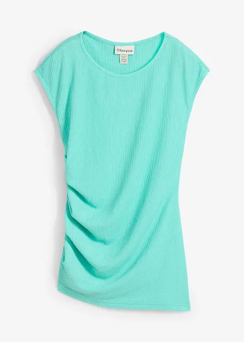 Topp i kräppat material med struktur, bonprix