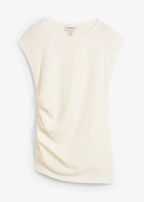 Topp i kr&auml;ppat material med struktur, bonprix