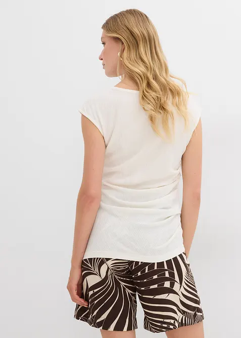 Topp i kr&auml;ppat material med struktur, bonprix