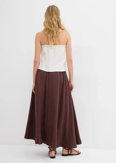 Maxikjol i böljande lyocellmix, bonprix