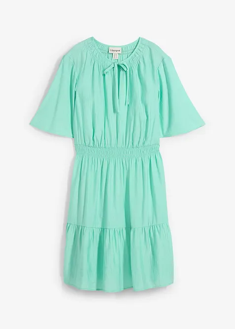 Miniklänning i följsam viskosmix, bonprix