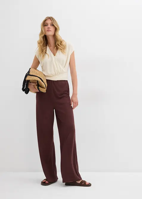 Topp i omlottlook,  av viskosmix med mjukt fall, bonprix