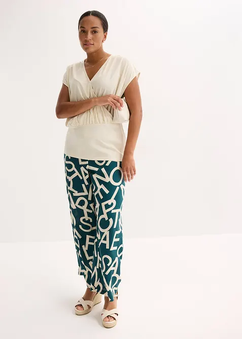 Topp i omlottlook,  av viskosmix med mjukt fall, bonprix