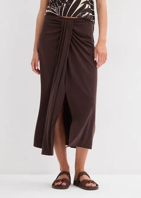 Jerseykjol med bekväm midja, bonprix