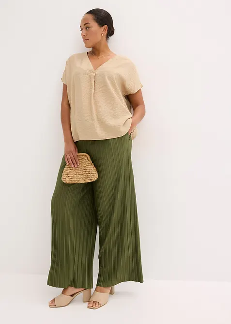 Blustunika i följsam viskosmix, bonprix