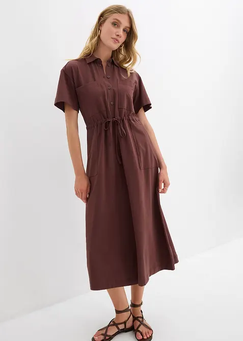 Jerseykl&auml;nning i stretchigt bomullsmaterial, bonprix