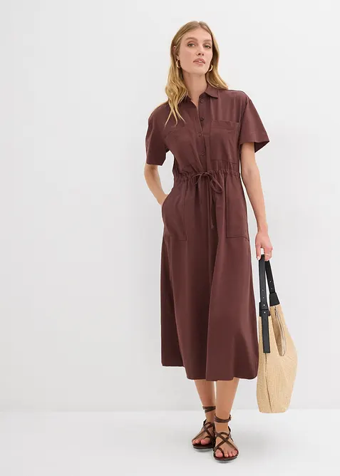 Jerseykl&auml;nning i stretchigt bomullsmaterial, bonprix