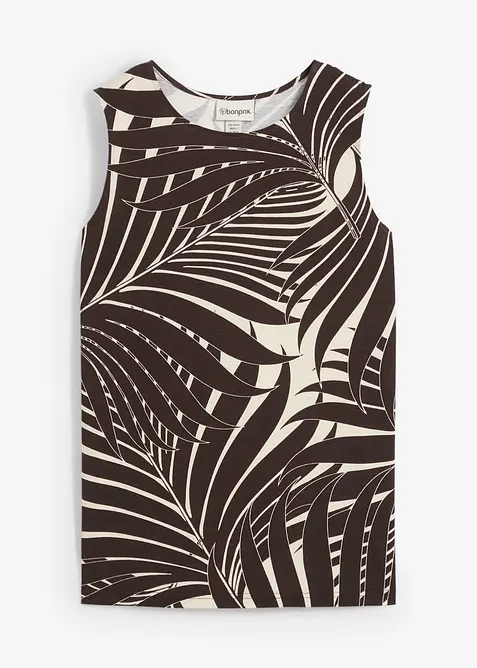 Ärmlös topp med sidslitsar, bonprix