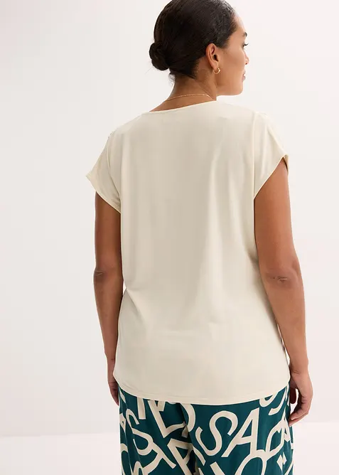 Topp i omlottlook,  av viskosmix med mjukt fall, bonprix